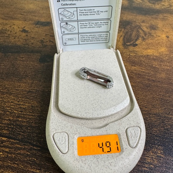 Brown Crystal Sterling Silver Pendant Smoky Glass Emerald Cut Accent Stones 925 - Picture 12 of 13